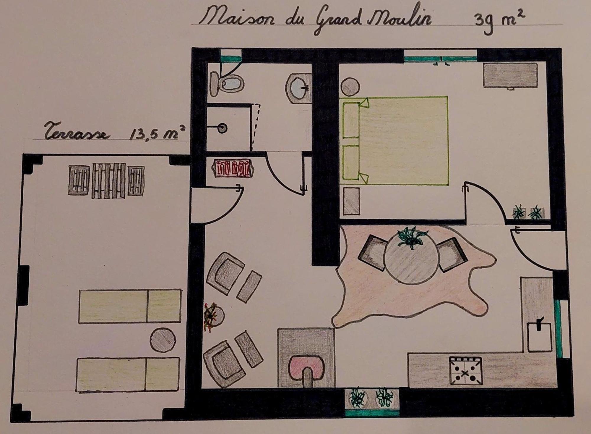 Maison Du Grand Moulin Saint-Aubin-en-Charollais Eksteriør bilde